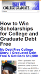Mobile Screenshot of debtfreecollegegrad.com
